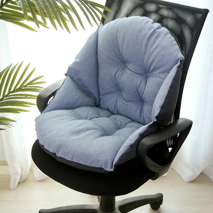 Ergonomic Seat Cushion Quilted Accent Non Slip Base Posture Support Chair Pad