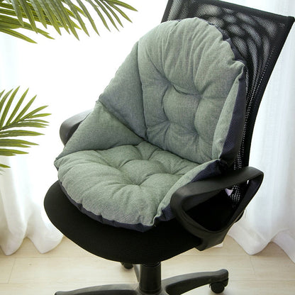 Ergonomic Seat Cushion Quilted Accent Non Slip Base Posture Support Chair Pad