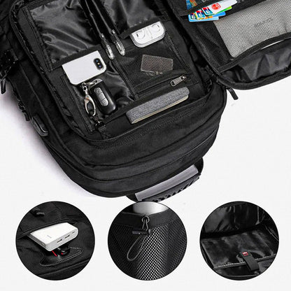 Expandable Travel Backpack Large Capacity Waterproof Laptop Backpack with USB Charging Port