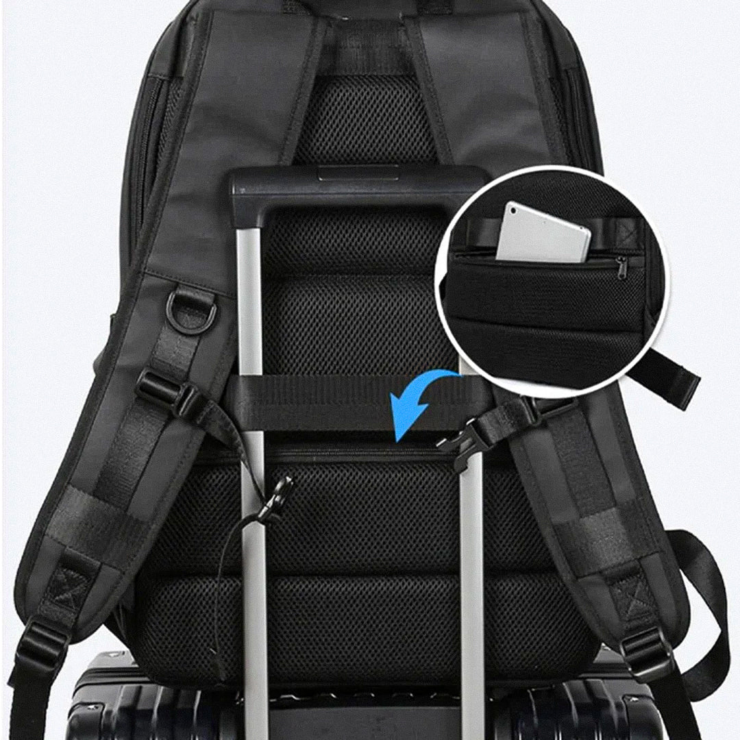 Expandable Travel Backpack Large Capacity Waterproof Laptop Backpack with USB Charging Port
