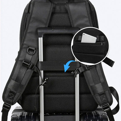 Expandable Travel Backpack Large Capacity Waterproof Laptop Backpack with USB Charging Port