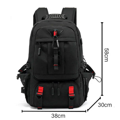 Expandable Travel Backpack Large Capacity Waterproof Laptop Backpack with USB Charging Port