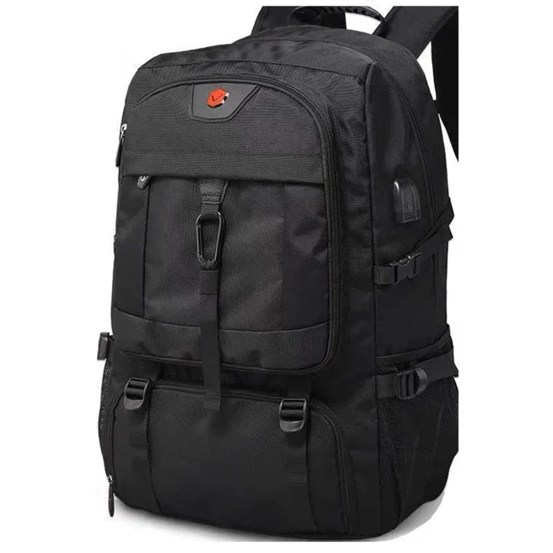 Expandable Travel Backpack with USB Charging Port Large Capacity Carry On Laptop Backpack