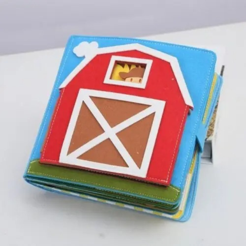Farm Sensory Cloth Book for Babies Soft Interactive Learning Toy