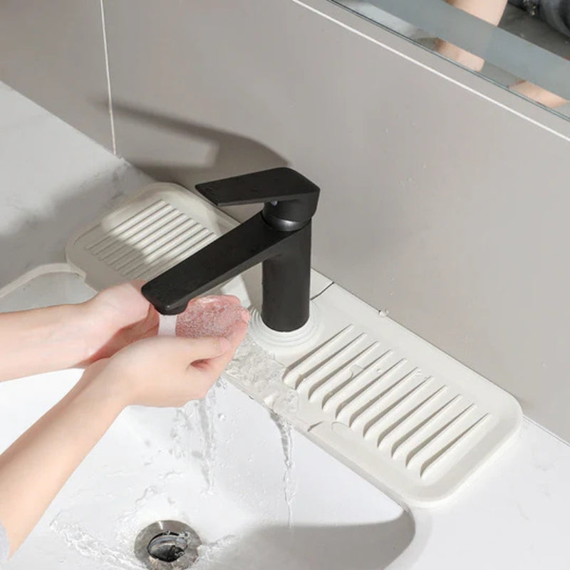 Faucet Splash Guard Sink Drying Mat Quick Dry Kitchen Counter Protector Bathroom