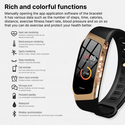 Fitness Smartwatch with Sleep Activity Heart Rate Tracking