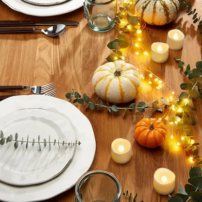 Flameless LED Tea Light Candle Set Halloween Party Table Home Decor