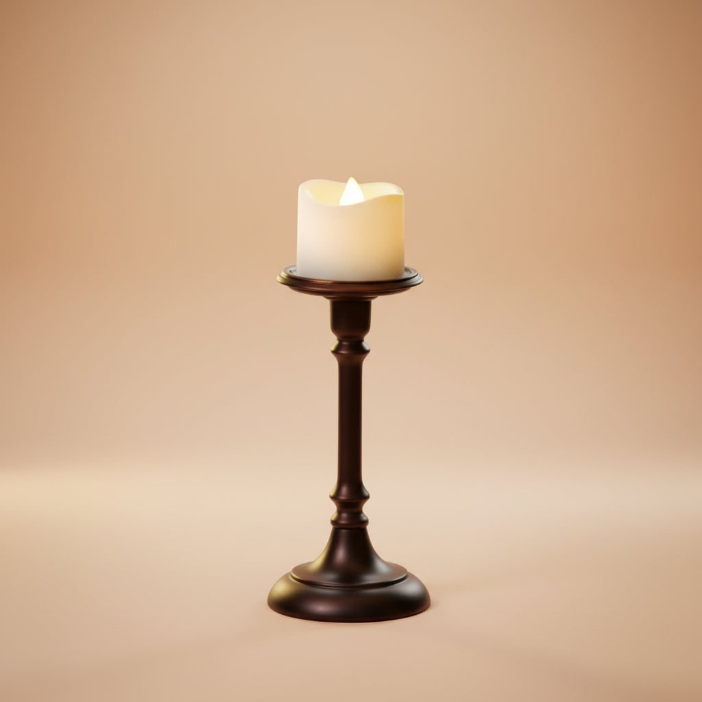 Flameless LED Tea Lights with Flickering Warm Glow and Flame