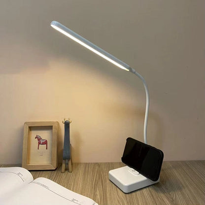 Flexible Arm Desk Lamp Rechargeable Touch Dimmable Three Colour Light