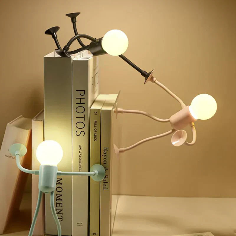 Flexible Athlete LED Night Light with Suction Cup Adjustable Room Lamp