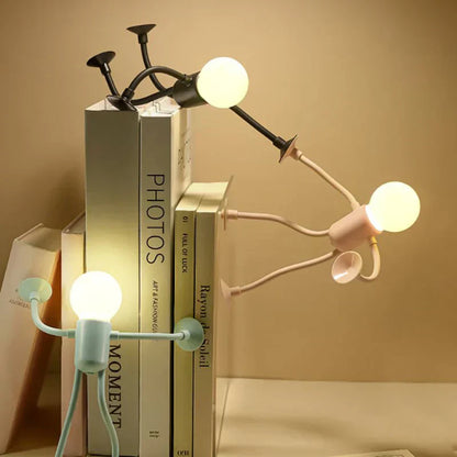 Flexible Athlete LED Night Light with Suction Cup Adjustable Room Lamp