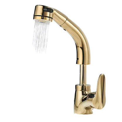 Flexible Kitchen Sink Faucet Extended Reach Mixer Tap Ergonomic Handle