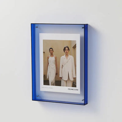 Floating Acrylic Picture Frame Frameless Transparent Display