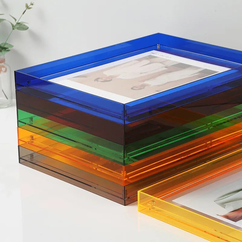 Floating Acrylic Picture Frame Frameless Transparent Display