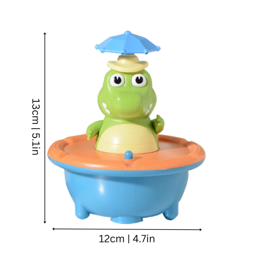 Floating Light Up Water Spraying Bath Toy For Toddlers