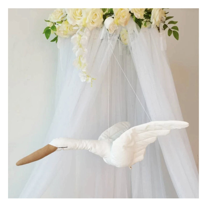 Floating Swan Wall Hanging Decor Elegant Swan Wall Ornament for Bedroom Living Room