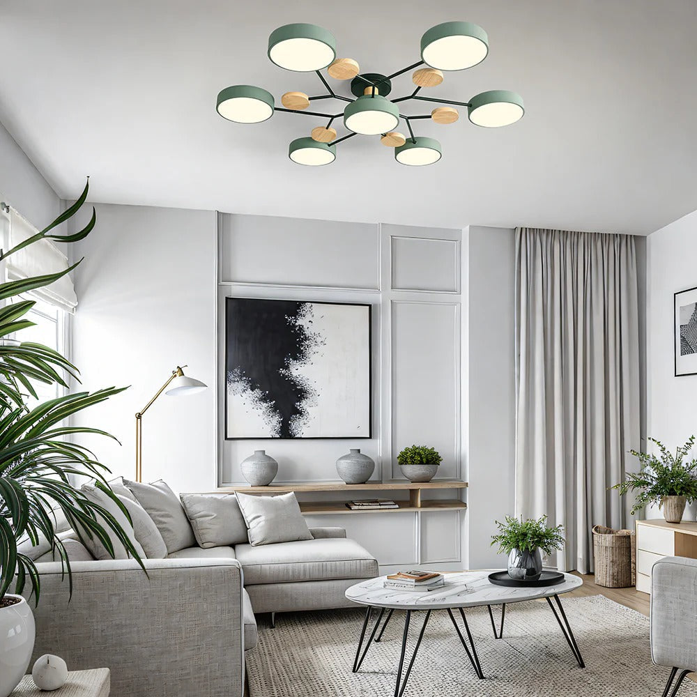 Flush Mount LED Ceiling Light Modern Halo Design Multiple Light Options