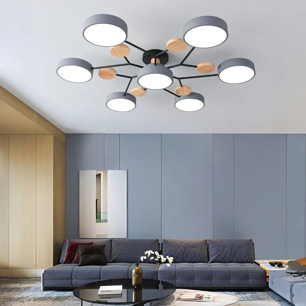 Flush Mount LED Ceiling Light Modern Halo Design Multiple Light Options