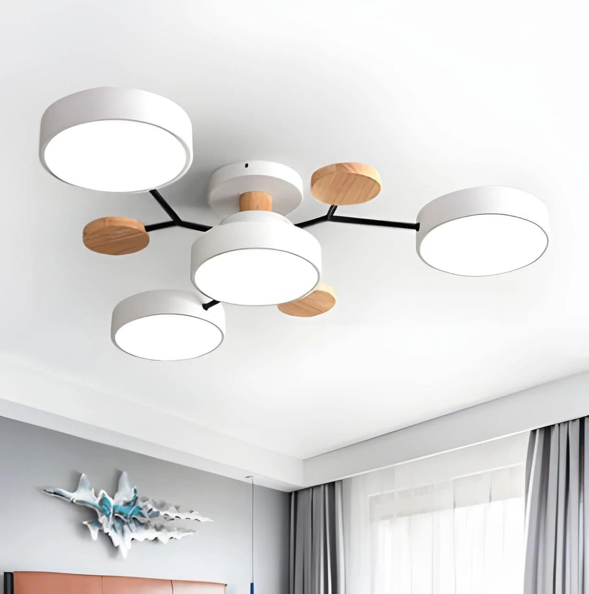 Flush Mount LED Ceiling Light Modern Halo Design Multiple Light Options