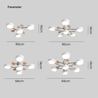 Flush Mount LED Ceiling Light Modern Halo Design Multiple Light Options