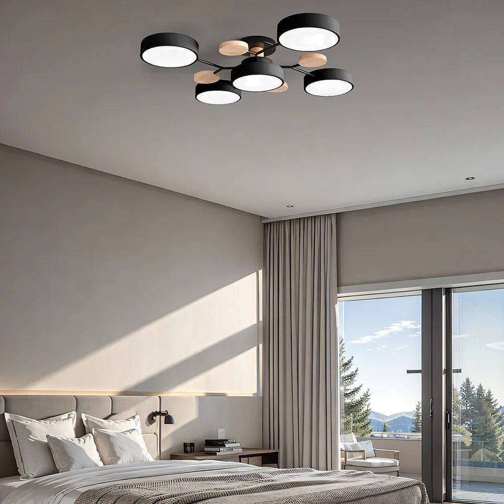 Flush Mount LED Ceiling Light Modern Halo Design Multiple Light Options