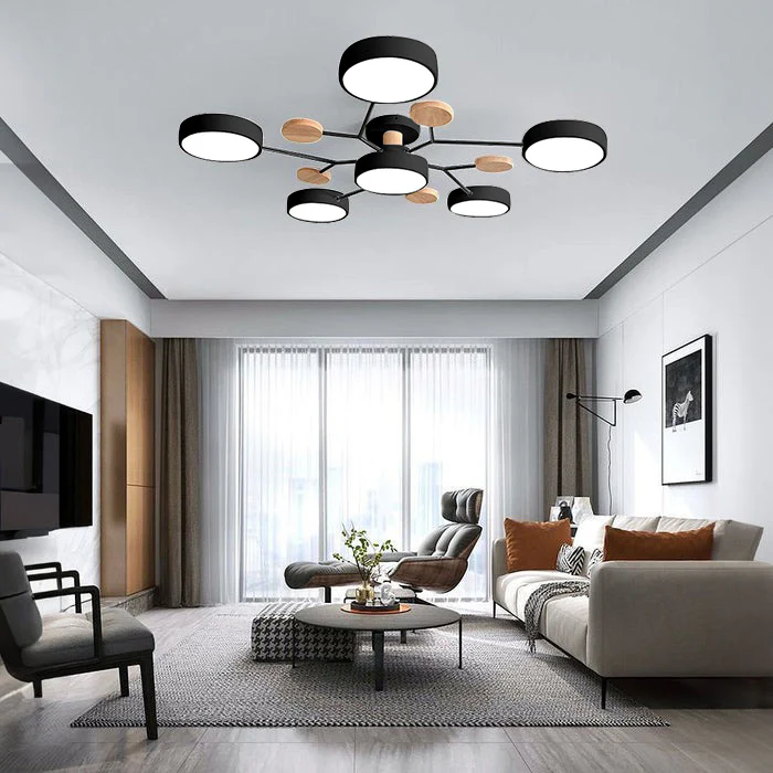 Flush Mount LED Ceiling Light Modern Halo Design Multiple Light Options