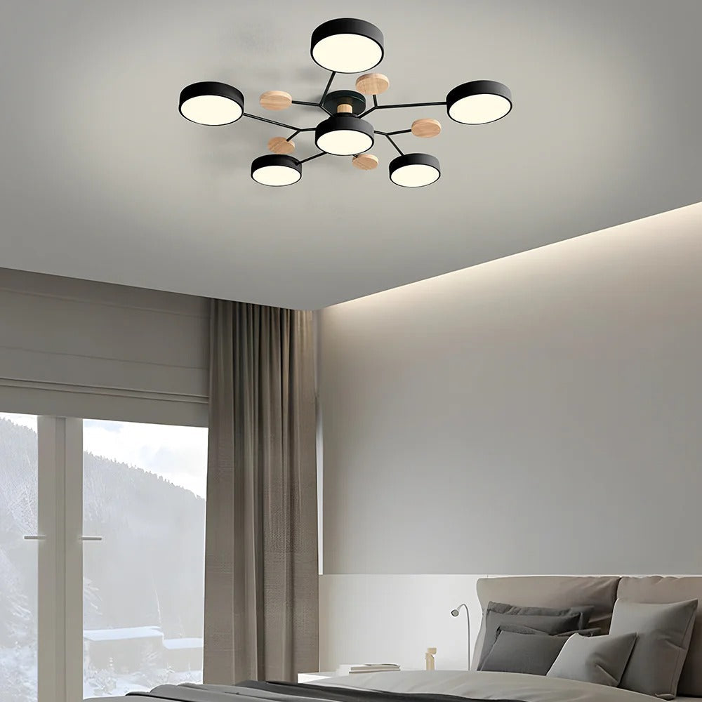 Flush Mount LED Ceiling Light Modern Halo Design Multiple Light Options