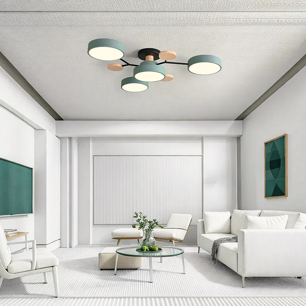 Flush Mount LED Ceiling Light Modern Halo Design Multiple Light Options