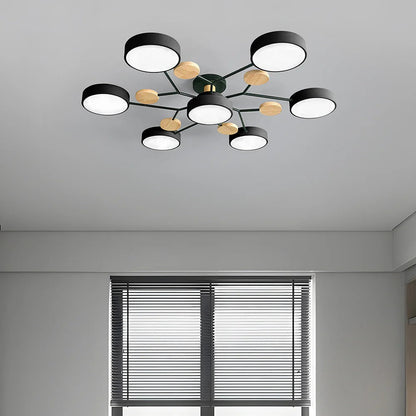 Flush Mount LED Ceiling Light Modern Halo Design Multiple Light Options