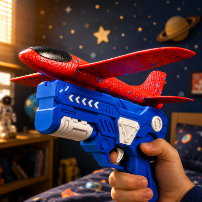 Foam Glider Airplane Launcher Toy for Outdoor Play