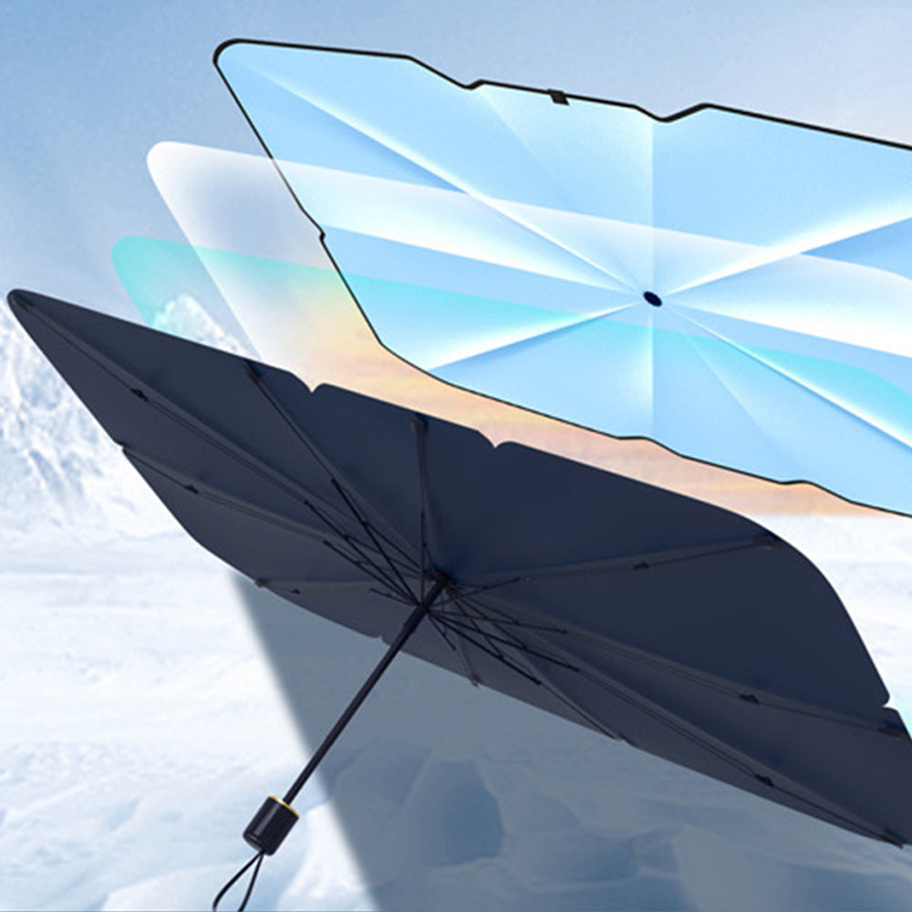 Foldable Car Windshield Sun Shade Umbrella Style Front Window Sun Protector Heat Blocker