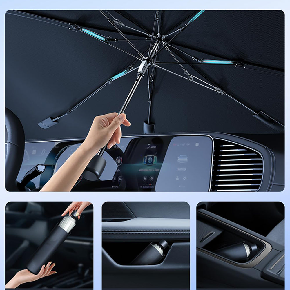 Foldable Car Windshield Sun Shade Umbrella Style Front Window Sun Protector Heat Blocker