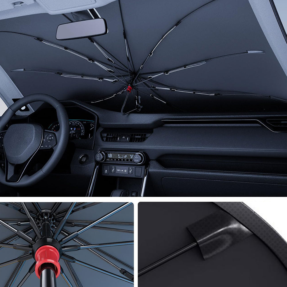 Foldable Car Windshield Sun Shade Umbrella Style Front Window Sun Protector Heat Blocker