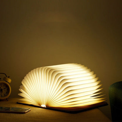 Foldable LED Book Lamp RGB Ambient Table Light Decorative Night Light
