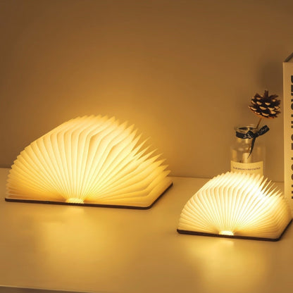 Foldable LED Book Lamp RGB Ambient Table Light Decorative Night Light