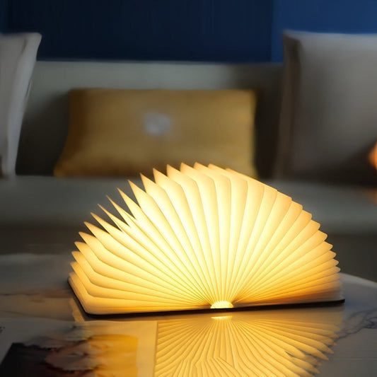 Foldable LED Book Lamp RGB Ambient Table Light Decorative Night Light