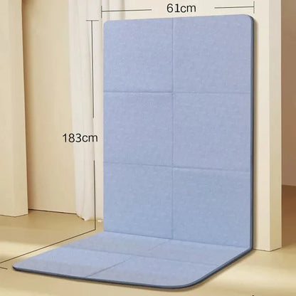 Foldable Non Slip Yoga Mat Compact Portable Exercise Mat for Yoga Pilates Workout Training