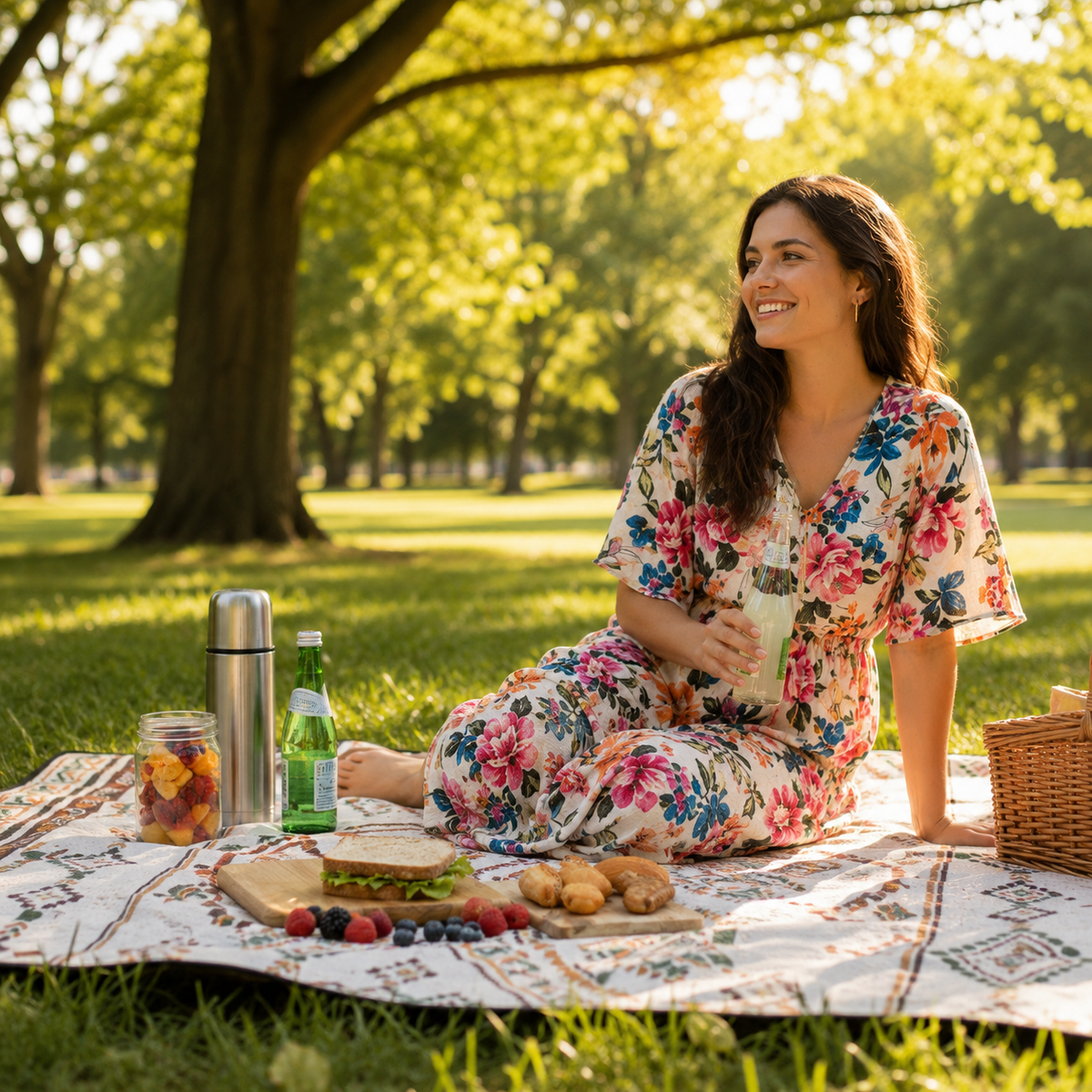 Foldable Portable Outdoor Picnic Camping Blanket