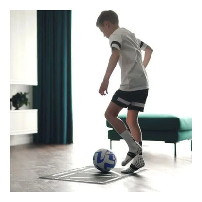 Foldable Soccer Training Mat Non Slip Football Dribbling Practice Mat with Target Zones