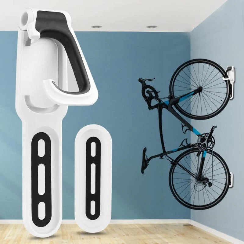 Foldable Wall Mount Bike Rack Compact Bicycle Storage Holder