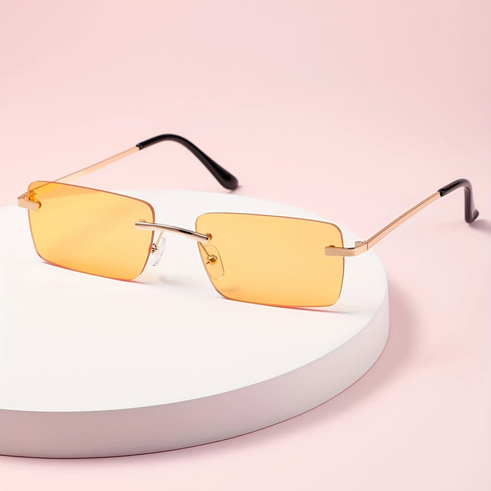 Frameless Stylish Sunglasses Lightweight UV Protection Luxury Look