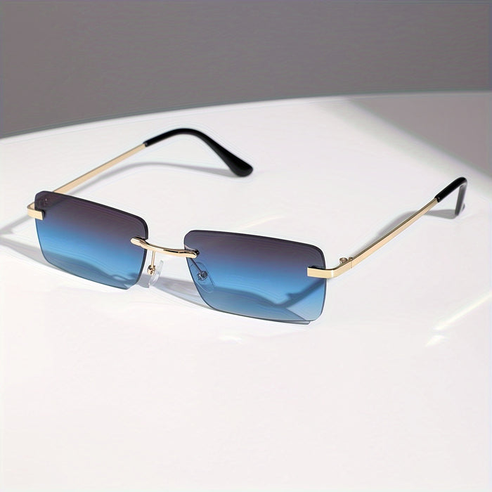 Frameless Stylish Sunglasses Lightweight UV Protection Luxury Look