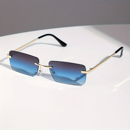 Frameless Stylish Sunglasses Lightweight UV Protection Luxury Look