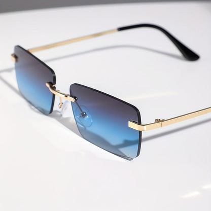 Frameless Stylish Sunglasses Lightweight UV Protection Luxury Look