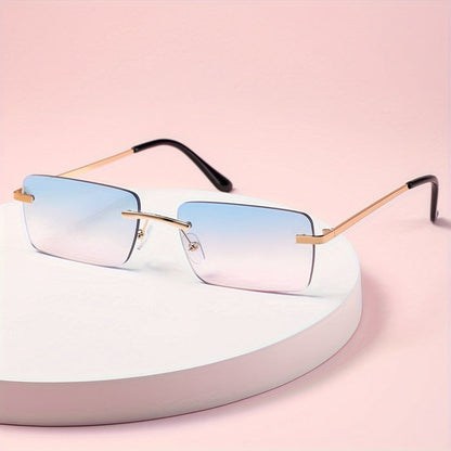 Frameless Stylish Sunglasses Lightweight UV Protection Luxury Look
