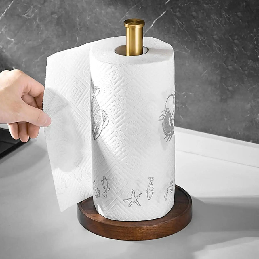 Freestanding Paper Towel Holder with Non Slip Base Modern Kitchen Paper Towel Stand