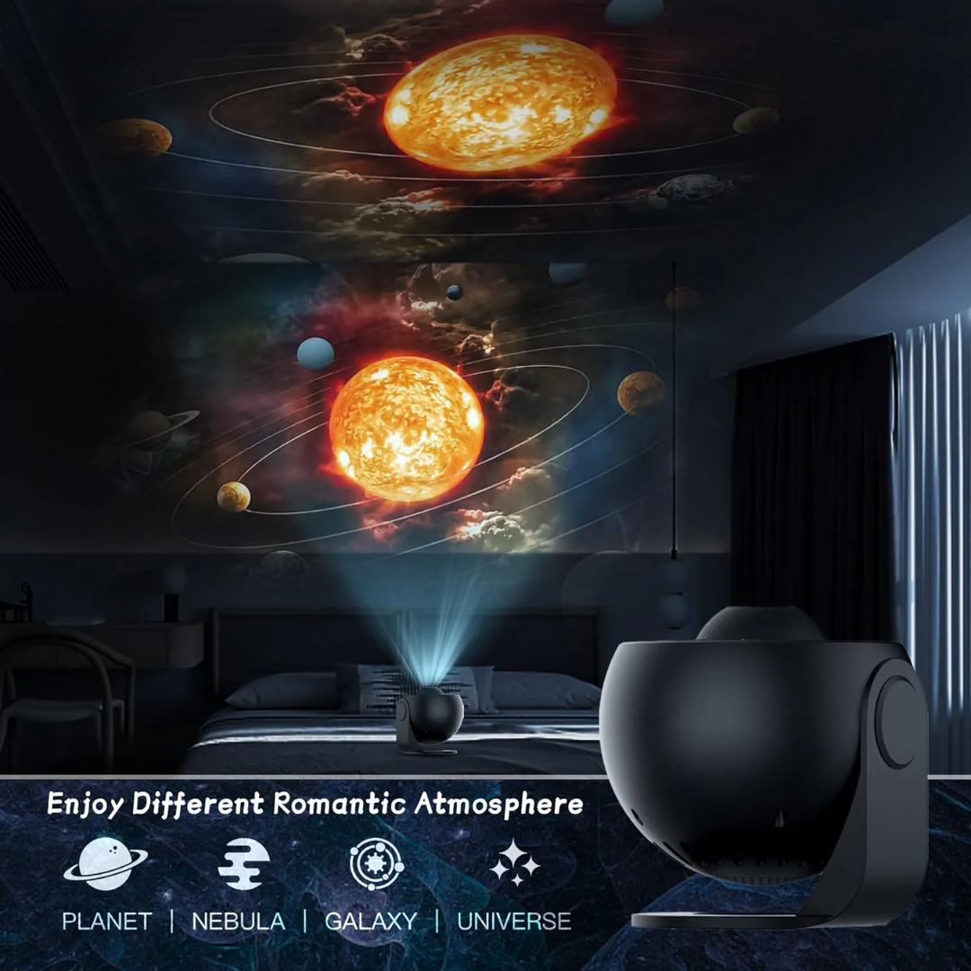 Galaxy Star Projector Light 360° Rotating LED Scene Disc Lamp