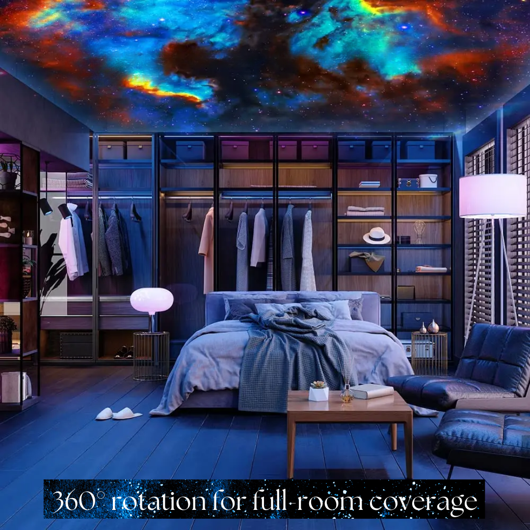 Galaxy Star Projector Light 360° Rotating LED Scene Disc Lamp