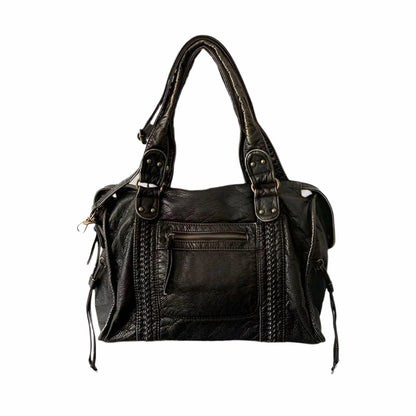 Genuine Leather Shoulder Bag Women's Elegant Everyday Office