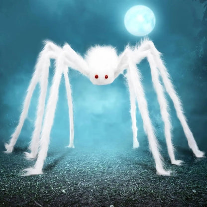 Decorazione di Halloween con ragno gigante per feste all'aperto, giardino e ingresso